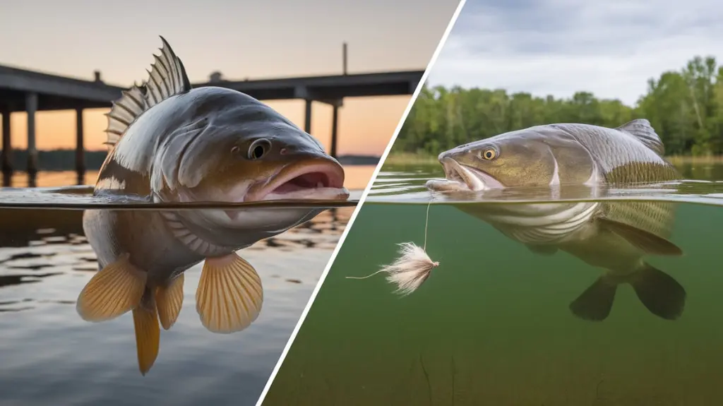 A guide showing different species of catfish and tailored fly fishing strategies for each.