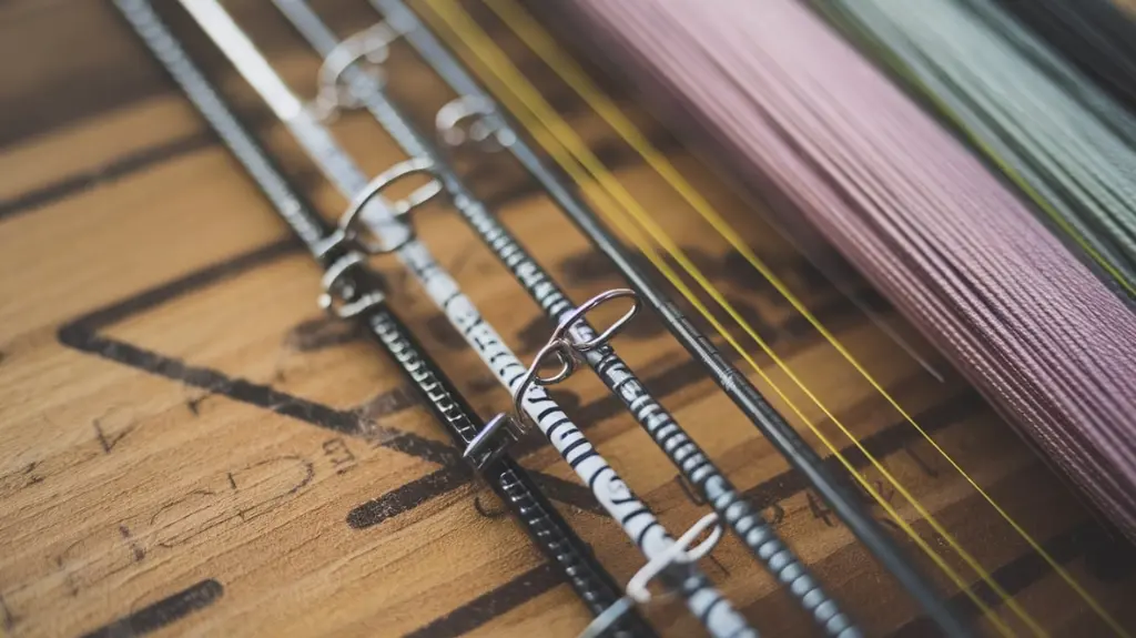 Close-up of bass fishing lines showing differences in pound test and diameter, illustrating varying thicknesses for strength.