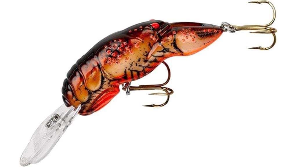 rebel crawfish crankbait fishing